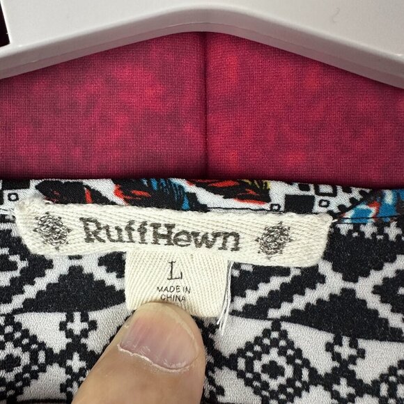 RUFF HEWN WOMEN;S COLORFUL LONG SLEEVE FLOWY BOHEMIAN STYLE TOP, SILE L (LARGE) - Picture 2 of 11